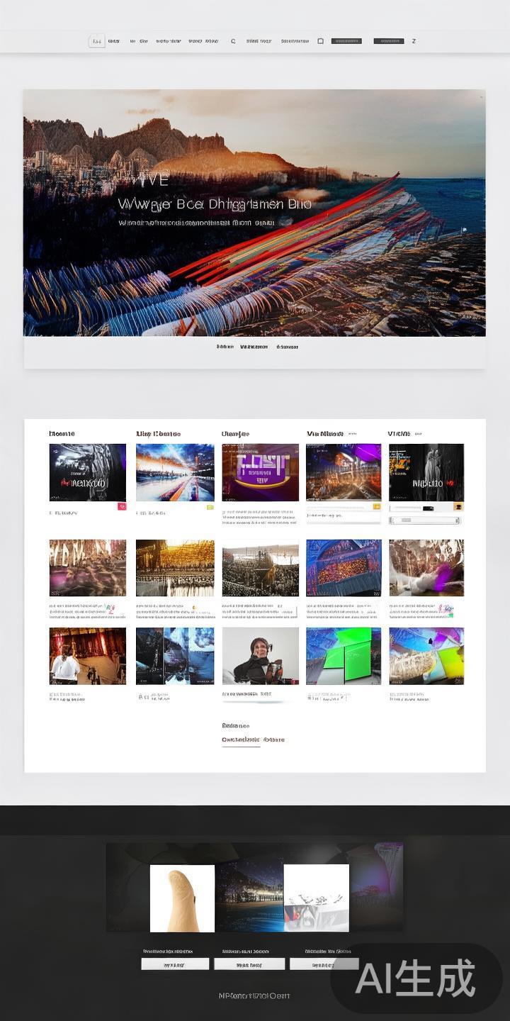 第二步：页面布局与导航
登录后，首页通常呈现热门